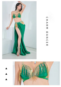 The Stardust Oasis 4-Piece Ensemble – Luxury Belly Dance Performance Suit