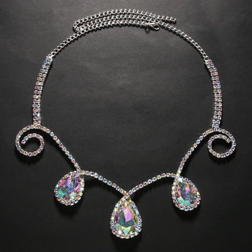 Rhinestone Drop Head Chain Headpiece