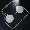 Dazzling Round Rhinestone Chest Chain & Statement Bra Body Jewelry