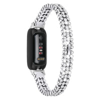 Fitbit Inspire 3 Metal Strap - Elegant Bling Design Bracelet