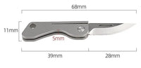 Titanium Alloy TC4 Mini Folding Knife EDC Portable Keychain Pendant Knife Express Unpacking Pocket Knife Gift EDC Tool