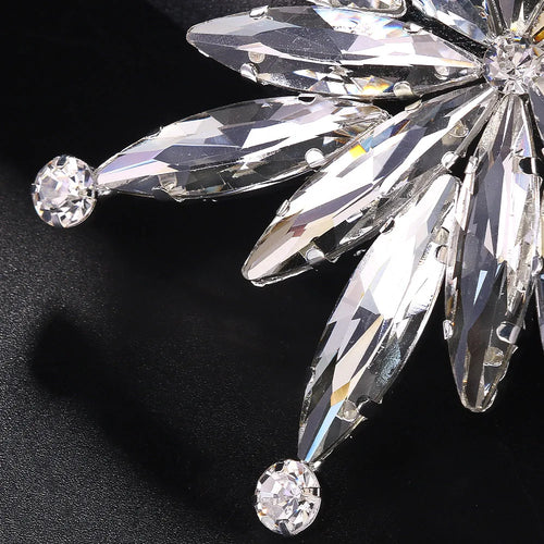 Large Luxury Rhinestone Star Brooch