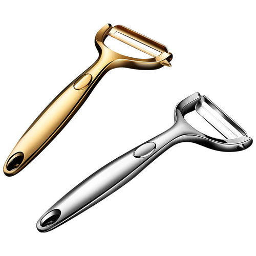 Golden Vegetable Peeler Potato Carrot Peelers Stainless Steel Peeler with Ergonomic Non-Slip Handle & Sharp Blade Kitchen Tools