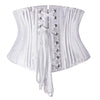 24 Steel Bone Underbust Corset Heavy Duty Waist Trainer Cincher Bustier