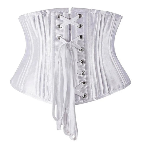 24 Steel Bone Underbust Corset Heavy Duty Waist Trainer Cincher Bustier