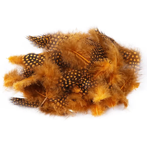 Natural Spotted Guinea Fowl Feathers 100PC