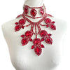 Large Crystal Drop Pendant Necklace
