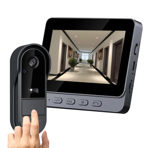 2.4G WiFi Wireless Video Doorbell IR Night Vision Video Intercom Door Bell Waterproof Video Intercom Door Camera for Home Safety