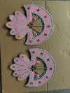 Sequined Butterfly-Style Costume Backpiece with Draped Chain