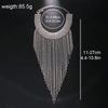 Rhinestone Fringe Tassel Choker Chain Necklace