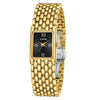 Women's Gold Rectangular Watch Stainless Steel Bracelet