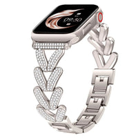 Apple Watch Stainless Steel Band - Sparkly Crystal Design
