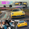 QOZ 10‘’ 3 Cameras 2.5K Mirro car Dash Cam Rearview Mirror Infrared Night Vision Loop Recording Streaming Media WIFI Dvrcar