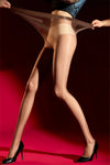 Plus Size Oil Glossy 1D Ultra-Thin Shaping Pantyhose High-Elasticity Tights