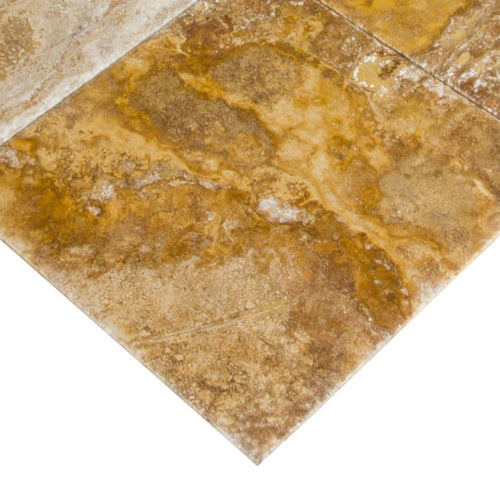 Scabos Travertine Tile Brushed and Chiseled Floor and Wall Tile - Livfloors Collection