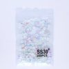 SS6-SS30 Mocha Shimmer White Glass Flatback Non-hotfix Rhinestones
