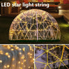 Garden Dome Igloo, 12 *7.2 ft PVC Dome Tents with 2 *10m Light Strings,Weatherproof Greenhouse Garden Bubble Tent,Outdoor Igloo