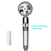 Turbo Propeller Water Saving Shower Head and Holder High Preassure Showerhead Rainfall with Fan Bathroom Accessories