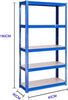 Thicken 5 Tier Garage Shelving Unit Storage Shelves Boltless Shelf Racking HeavyDuty Adjustable For Warehouse,Home,Office&Pantry