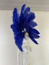 The Stardust Samba Enchantment – Exquisite Feathered Dance & Stage Headdress