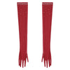 Rhinestone Latin Dance Dress, Mesh Tiered Tassel Bodysuit & Long Gloves Set