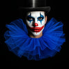 Fluffy Mesh Clown Ruff Collar & Vintage Masquerade Circus Costume Accessory