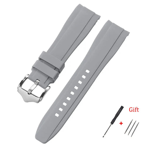 OnePlus Smartwatch Silicone Watch Band Curved End Rubber Strap Bracelet