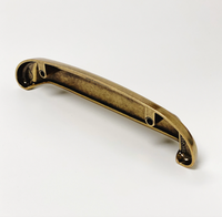 Drawer Cup Pull "Capri" in Antique Brass - Brass Cabinet Hardware Euro • Knobs
