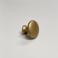 Capri Brushed Gold Cup Drawer Pull, Ring Pull or Round Cabinet Knob Euro • Knobs