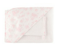 PURETE - Pink White Floral Towel for Babies