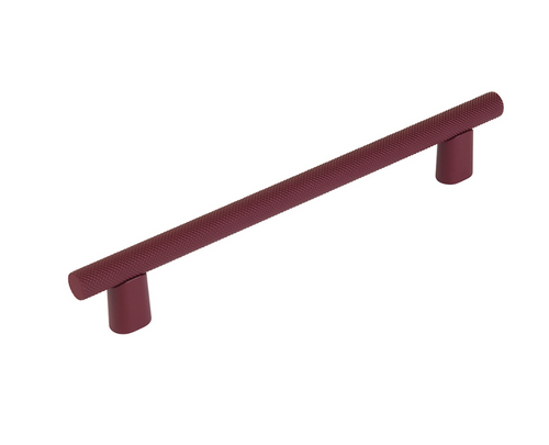 Knurled "Karl" Crimson Cabinet Knobs and Drawer Pulls