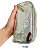 Kingsley Silver Metal Travel Cosmetic Makeup Organizer Bag TC-502