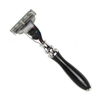 Parker 111B-M3 Black Resin Handle Safety Razor