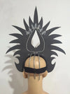 The Stardust Majestic Feather Crown – Carnival & Cabaret Stage Headdress