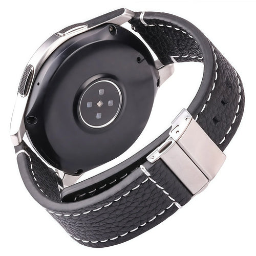 Amazfit Leather Watch Bands Genuine Cowhide Replacement Strap for Smartwatch