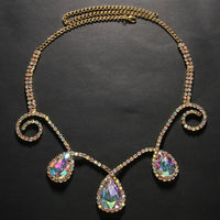 Rhinestone Drop Head Chain Headpiece