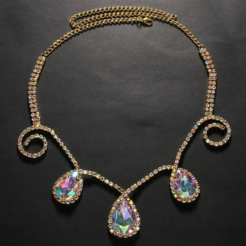 Rhinestone Drop Head Chain Headpiece