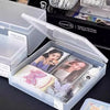 Idol Photo Card Storage Box Kpop Cards Organizier Photocards Collection Office ID Card Organizers Stationery Storage Cases포토카드통