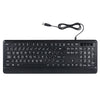 104 Keys Wired Keyboard USB Interface Large Print Multimedia Backlit Elderly Keyboard LED Mechanical Keyboard