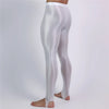 Men's Oil Glossy Sheer High-Stretch Pencil Pants Satin Smooth Leggings