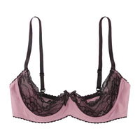 Lace Underwire Half-Cup Balconette Bra