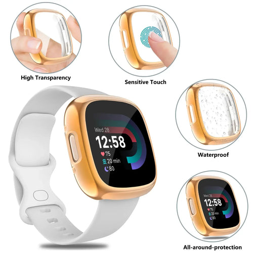 Fitbit Versa & Sense Case and Screen Protector