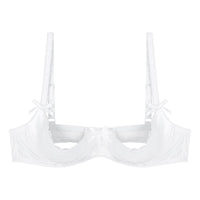 Lace Underwire Half-Cup Push-Up Bra