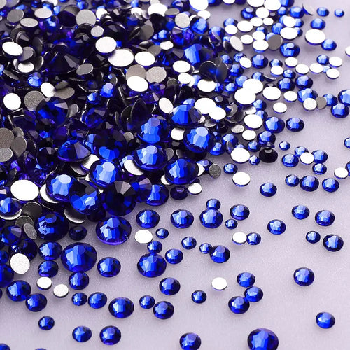 1440PCS SS3-SS20 Mix Size Non-Hotfix Glass FlatBack Rhinestones