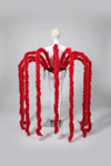 Long Feather Waterfall Backpiece Costume Accessory