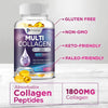 Multiple Collagen Complex - Type I, II, III, V, X, Grass Fed and Non-GMO Hydrolyzed Collagen Peptide Supplement