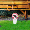 Garden Dog No Peeing Pooping Signs outdoor park dog poop warning sign Maintain a clean and pleasant environment supplies