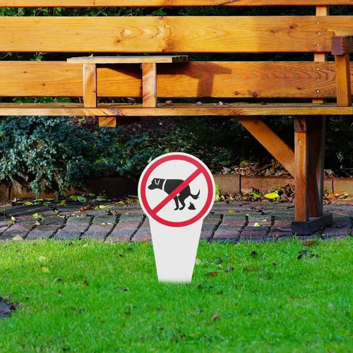 Garden Dog No Peeing Pooping Signs outdoor park dog poop warning sign Maintain a clean and pleasant environment supplies
