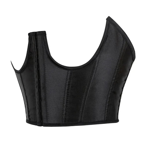 Gothic Underbust Corset Top Strapped Curve Shaper Punk Slimming Waist Belt