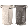 Apple Watch Silicone Band - Floral Engraved - Stylish Design